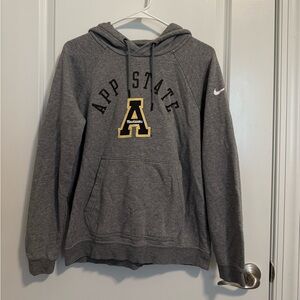 Nike Gray App State Hoodie